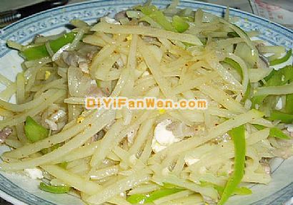 青椒瘦肉土豆絲