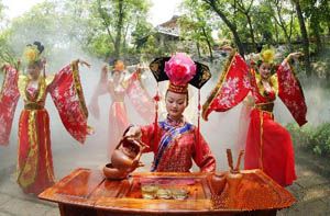 西湖龍井山園圖片