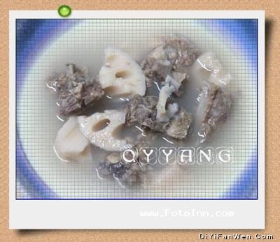 老藕排骨湯 