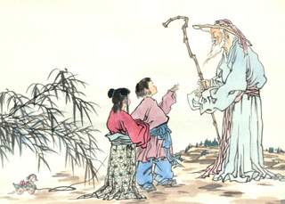 回鄉偶書詩畫欣賞
