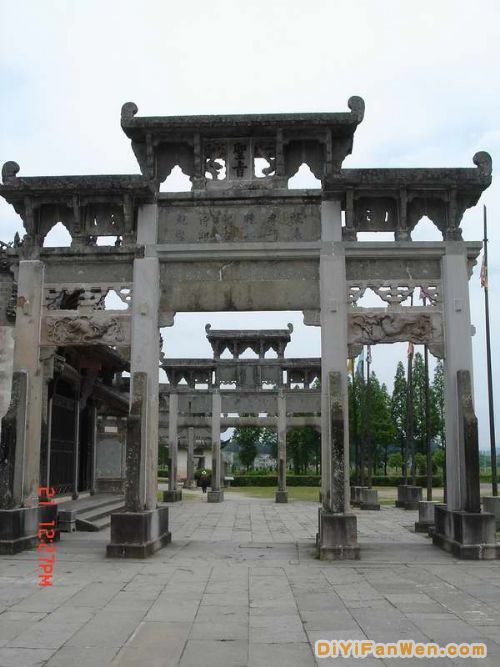 西遞宏村鮑家祠堂圖片