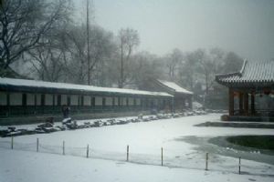 北京恭王府雪景圖片