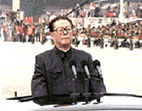 國慶節圖片——江主席國慶閱兵圖片