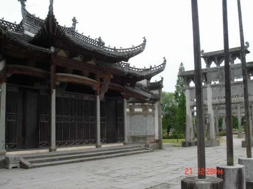 西遞宏村鮑家祠堂圖片