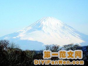 富士山雪景圖片