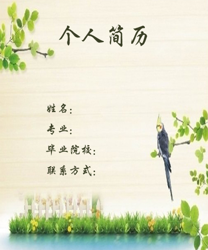 採購經理個人簡歷封面