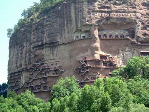 麥積山圖片