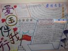 熱愛祖國的手抄報：我說愛國