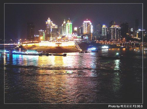 朝天門夜景圖片