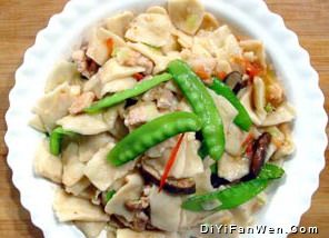 肉炒麵片