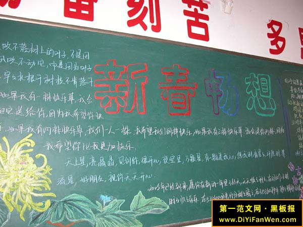 元旦黑板報展示(3)