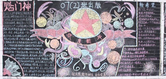 迎新年黑板報:蒸年糕 迎新年黑板報:蒸年糕