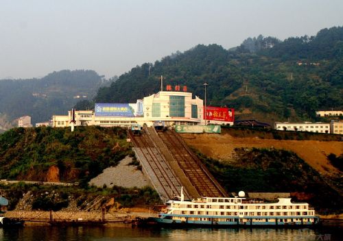 長江三峽白帝城風情圖片