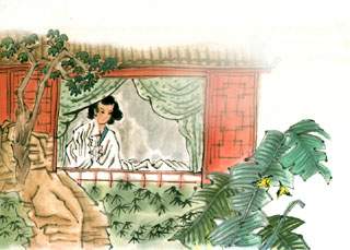 春怨詩畫欣賞