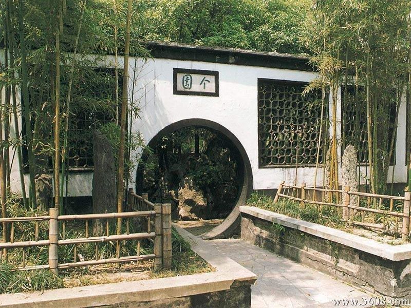 揚州個園圖片