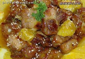 甜橙芝麻小排骨