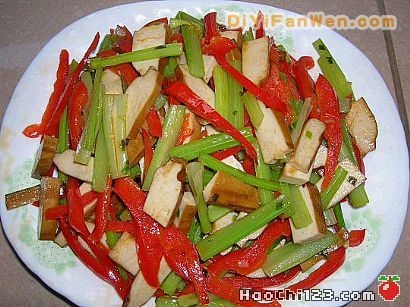 豆乾炒芹菜[多圖]