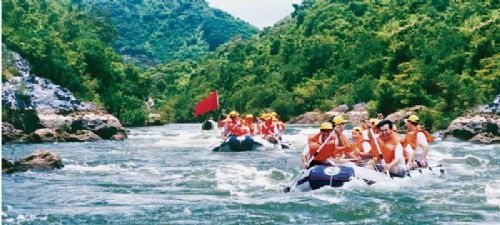 瓊海萬泉河休閒漂流圖片