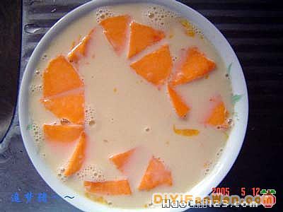 木瓜牛奶蒸雞蛋[多圖]