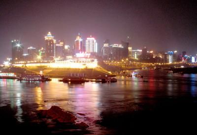 朝天門夜景圖片