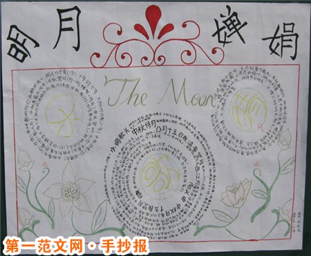 中秋節手抄報版面設計圖：中秋節的來歷
