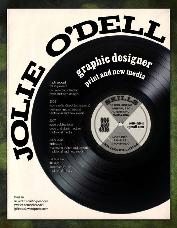 編曲黑白簡歷封面