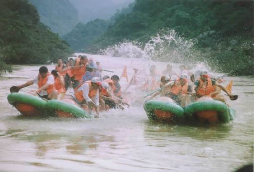 瓊海萬泉河休閒漂流圖片