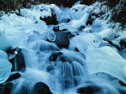 九寨溝疊瀑2圖片