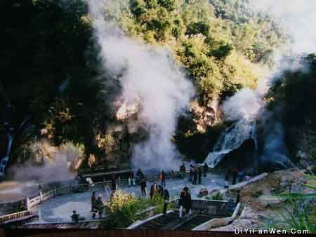 騰衝火山熱海圖片