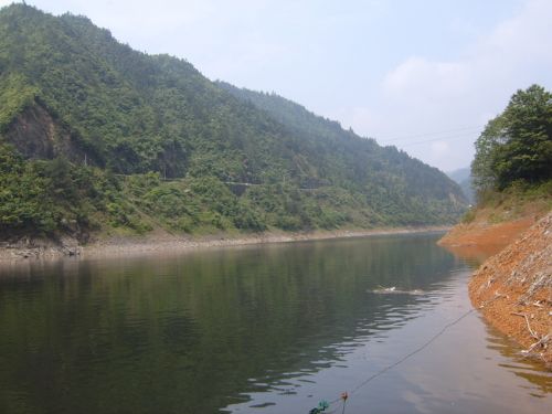 黃山豐樂湖水上人家圖片