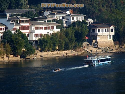 廣西桂林灕江邊圖片