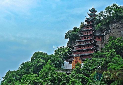 長江三峽石寶寨風景圖片