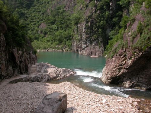 楠溪江石桅岩圖片