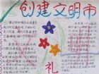 創建文明城市手抄報：爭當文明市民