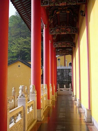 蓮花佛國九華山圖片