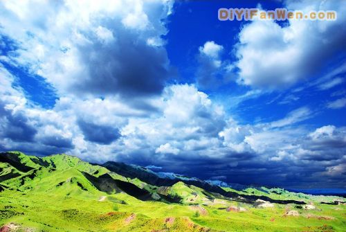 清水河沿途風光圖片