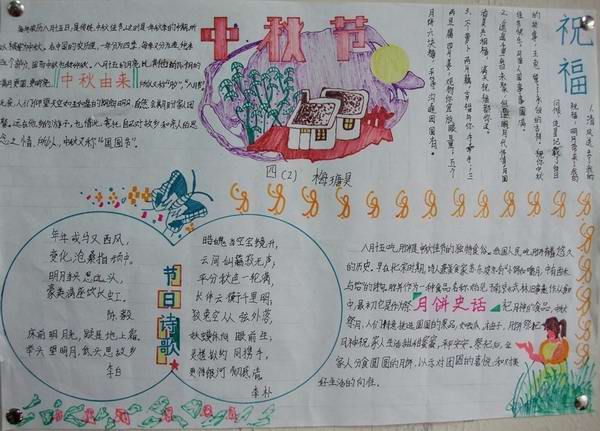 中秋節手抄報花邊圖片