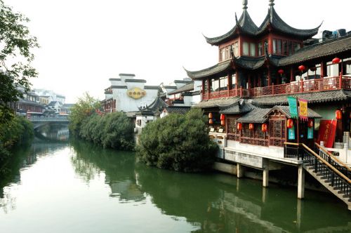 秦淮河風光圖片