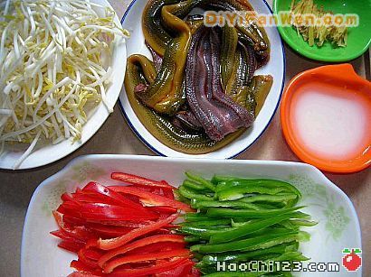 綠豆芽炒鱔絲[多圖]
