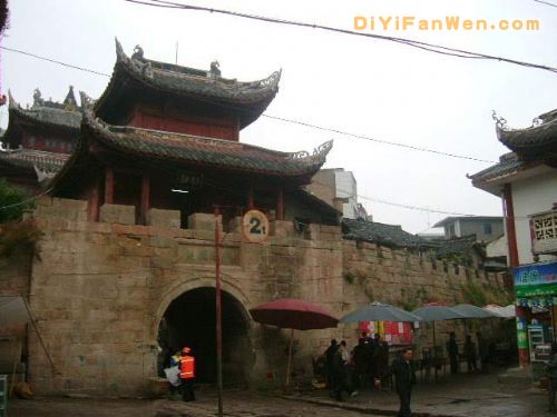 劍閣古城圖片