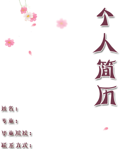 財務總監個人簡歷封面