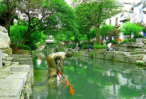 興安古鎮水街圖片