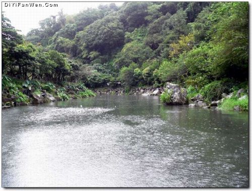 濟州島天地淵瀑布圖片