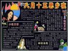 中秋節黑板報：中秋節風俗：玩月
