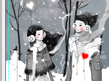 聖誕節雪花矢量圖