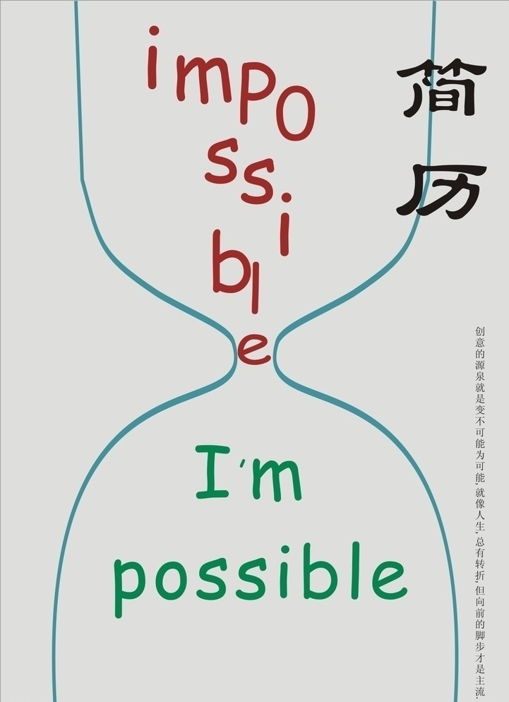 個性創意求職簡歷封面