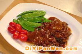 煎燒雞肉