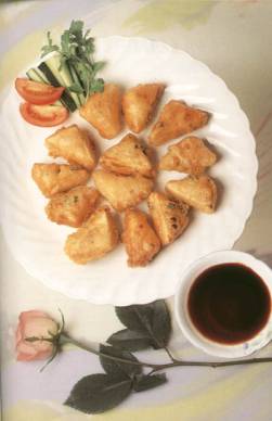 開口笑黑椒豆腐