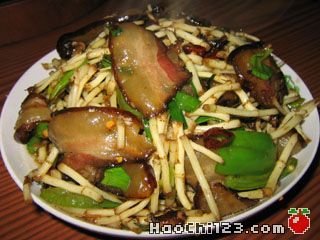 遵義折耳根炒臘肉