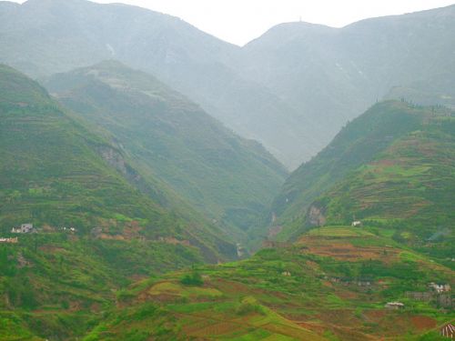 長江三峽白帝城風情圖片
